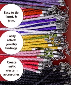 Mandala Crafts Dark Brown Bolo Braided Leather Cord for Bolo Tie Cord Crafts - 6.5 Feet Round Genuine Braided Leather Bolo Cord 6mm Leather Rope for Jewelry Making 6mm 2.2 Yards 17 81MbrYsLAL