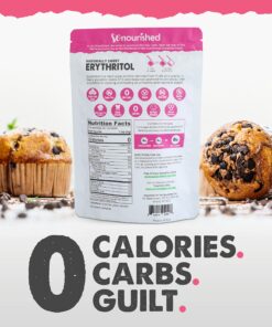 Alternative view of Powdered Erythritol Sweetener - 1:1 Sugar Substitute, Keto - 0 Calorie, 0 Net Carb, Non-GMO (1 lb/16 oz) 1 Pound (Pack of 1)