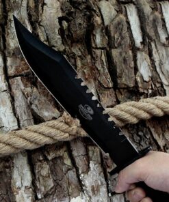 Mossy Oak Survival Hunting Knife with Sheath, 15-inch Fixed Blade Tactical Bowie Knife with Sharpener & Fire Starter for Camping, Outdoor, Bushcraft 21 81Mcu3tA4pL