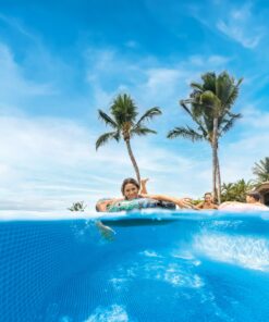 INTEX 68209EP Inflatable River Rat Tube: 2 Air Chambers – All-Around Grab Line – 48" Diameter – 220lb Weight Capacity 12 81Mgrt9wppL