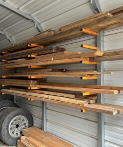 Bora Wood Organizer and Lumber Storage Metal Rack with 6-Level Wall Mount – Indoor and Outdoor Use, In Orange | PBR-001 79 81MiRQa8KML