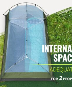 Forceatt Tent for 2 and 3 Person is Waterproof and Windproof, Camping Tent for 3 to 4 Seasons,Lightweight Aluminum Pole Backpacking Tent Can be Set Up Quickly,Great for Hiking 2-Person-Dark green 2 Person 18 81MlE3XtgL