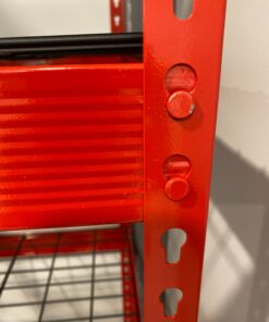 Muscle Rack UR184872-R 5-Shelf Steel Shelving Unit, 48" Width x 72" Height x 18" Length, Red 72" Height x 60" Width x 24" Depth 32 81MlnoO4AOL