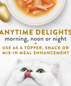 Purina Fancy Feast Limited Ingredient Wet Cat Food Complement, Broths - (16) 1.4 oz. Pouches Tuna, Shrimp & Whitefish 1.40 Ounce (Pack of 16) Standard Packaging 18 81Mojm3sgaL 2