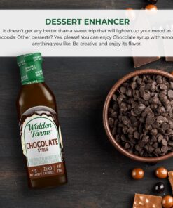 Walden Farms Chocolate Syrup 12 oz (Pack of 2) - Sweet Syrup, Near Zero Fat, Sugar and Calorie - For Pancakes, Waffles, Muffins, Fruits, Shakes, Lemonade, Desserts, Snacks, Appetizers and Many More 12 Fl Oz (Pack of 2) 12 81MpVmjmGBL