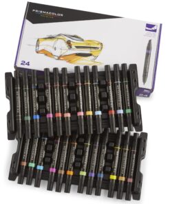 Alternative view of Prismacolor Premier Double-Ended Art Markers, Fine and Chisel Tip, 24 Pack 24 Count