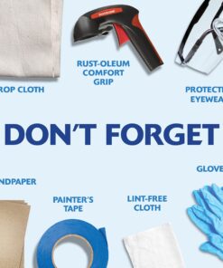 Rust-Oleum 334020 Painter's Touch 2X Ultra Cover Spray Paint, 12 oz, Flat Black 12 Ounce 43 81MrQLMmviL