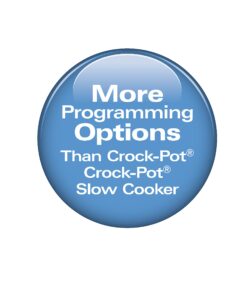 Hamilton Beach Programmable Slow Cooker, 7 quart with Clip-Tight Sealed Lid, Stainless Steel (33476), Silver 17 81Mrc5IihyL