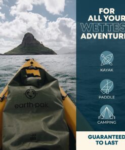 Earth Pak Waterproof Dry Bag - Roll Top Waterproof Backpack Sack Keeps Gear Dry for Kayaking, Beach, Rafting, Boating, Hiking, Camping and Fishing with Waterproof Phone Case 10L Blue 21 81Mrn2vkGJL