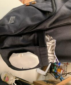 Hap Tim Diaper Bag Backpack,Large Capacity Travel Back Pack Maternity Baby Nappy Changing Bags, Double Compartments with Stroller Straps,Waterproof,Black (US7340-DG) Dark Grey 71 81Mt0sLXL