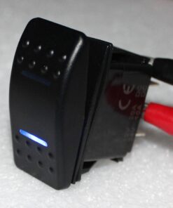 BANDC Marine Boat Car 7 Pins 2 Light Blue Led On-Off-on Rocker Switch Dpdt Waterproof 12v 24v 7 81MtTkBF8uL