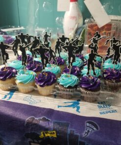 Birthday Cupcake Toppers – 48 Pieces Dance Floss Cake Decoration Party Supplies – Cupcake Toppers for Boys – Perfect for Kid’s Birthday Parties, Sleepovers, School Party, Game Night. 26 81MtToM29pL