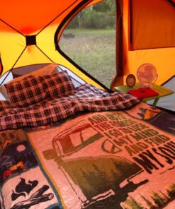 CANWAY Double Sleeping Bag,2 Person Sleeping Bag Lightweight Waterproof with 2 Pillows for Camping, Backpacking, or Hiking for Adults or Teens Queen Size XL & XXL Flannel Black 26 81MtX1es5WL