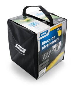 Camco Heavy Duty Leveling Blocks | Ideal For Leveling Single Wheels, Double Wheels, Hydraulic Jacks, Tongue Jacks, and More | Yellow | 10-pack (44505) Pack of 10 Standard Packaging 21 81MtfhcAJ6L