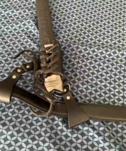 MASTER USA – Universal Leather Sword Frog – Steel Hardware, Adjustable Lacing for Proper Fit, Designed to Fit a Wide Variety of Swords and Scabbards – Fantasy, Historical, Cosplay – PK-6182 46 81MtnaXuN8L