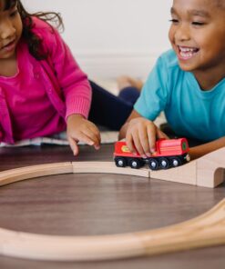 Melissa & Doug Classic Wooden Figure Eight Train Set (22 pcs) 27 81Mv0tYuLxL 2