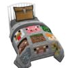 OETNAISAN Minecraft Twin Quilt & Sham Set - Featuring Creeper, Steve, & Alex (Official Minecraft Product) 13 81Mw9tVhuCL