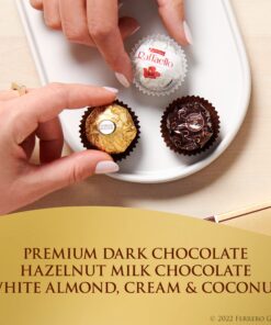 Ferrero Collection, 24 Count, Premium Gourmet Assorted Hazelnut Milk Chocolate, Dark Chocolate And Coconut Chocolates, Luxury Chocolate Holiday Gift Box 24 Count (Pack of 1) 26 81MwKlh4q4L 1