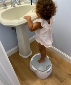 Munchkin® Arm & Hammer Multi-Stage 3-in-1 Potty Seat, (Potty Chair, Trainer Ring and Step Stool), Grey 42 81MxbAppklL