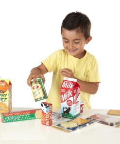Melissa & Doug Fridge Groceries Play Food Cartons (8 pieces) Toy Groceries, Pretend Play Food, Play Kitchen Accessories For Kids Ages 3+ - FSC-Certified Materials 25 81MxsZUayjL