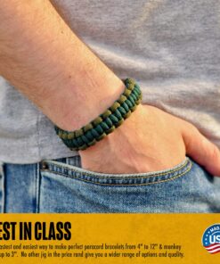 SpeedyJig Plus Paracord Bracelet & Monkey Fist Jig & Kit | Survival Bracelet Making Jig | Weave Camping Rope, Jewelry, Keychains | Craft Idea for Adults & Children | Includes Cord & Buckles Yellow Plus 25 81Mxv24wDfL