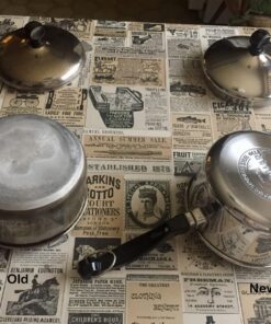 Farberware Classic Stainless Steel Sauce Pan/Saucepan with Lid, 1 Quart, Silver,50000,11.2"D x 6.3"W x 4.4"H Saucepot w/ Regular Lid (1 Quart) 53 81MxycjIxWL