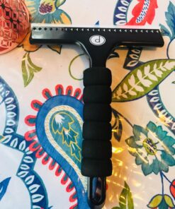 Squeegee for Shower Door, Car Windshield, and Glass Window - 2 Extra Silicone Replacement Blades - Foam Handle - Black 27 81MyNHdtBNL