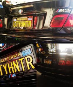 BMW Black Stainless Steel License Frame with M Logo 29 81MyzICP sL