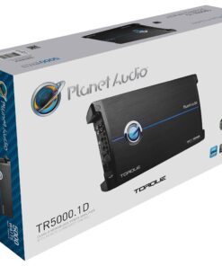 Planet Audio TR5000.1D Class D Car Amplifier - 5000 Watts, 1 Ohm Stable, Digital, Monoblock, Mosfet Power Supply, Great for Subwoofers 5000 Watt Monoblock 18 81N 7MSkyIL