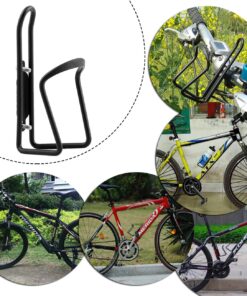 FiveBox Lightweight Aluminum Alloy Bicycle Water Bottle Cage Holder for Outdoor Activities black 1Pack 25 81N PXbLdmL