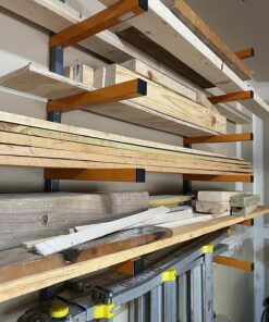 Bora Wood Organizer and Lumber Storage Metal Rack with 6-Level Wall Mount – Indoor and Outdoor Use, In Orange | PBR-001 70 81N06Bjg5LL