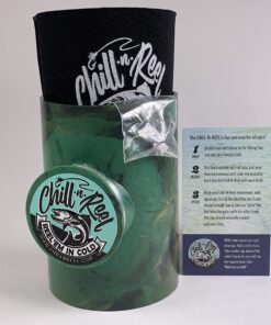Alternative view of Chill-N-Reel Fishing Can Cooler (from Shark Tank) | Hard Shell Drink Holder with Hand Line Reel Attached | Fits Any Standard Insulator Sleeve or Coozie | Unique Fun Fishing Gift Camo