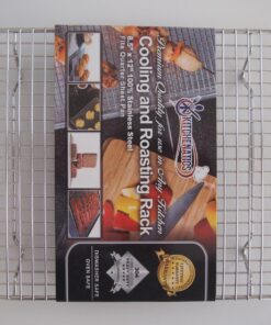 KITCHENATICS Small Quarter Sheet Cooling Rack for Cooking and Baking, Oven-Safe Stainless Steel Wire Rack, Baking Rack for Oven Cooking, Heavy Duty Cookie Cooling Rack fits Quarter Sheet Pan - 8.5x12 8.5" x 12" Quarter Sheet (SMALL) - 1 PC 47 81N1itsuuPL