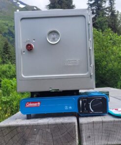 Coleman Portable Camping Oven with Thermometer & Adjustable 10 Sq. In. Rack, Designed to Sit on Top of Camp Stoves or Fire 57 81N2FzXOYoL