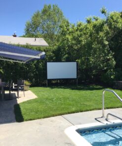 Elite Screens Yard Master 2, 110-INCH Outdoor Projector Screen with Stand 16:9, 8K 4K Ultra HD Fast Fold Portable Movie Screen Foldable Easy Snap On Cinema Theater, OMS110H2 16:9 Aspect Ratio Front Projection 41 81N2mFeguoL