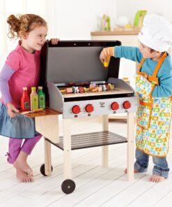 Award Winning Hape Gourmet Grill and Shish Kabob Wooden Play Kitchen Multi, L: 27.6, W: 15, H: 24.8 inch 16 81N4clAVDhL