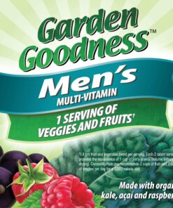 Nature's Way Alive! Garden Goodness Men's Multivitamin, One Serving of Veggies and Fruits**, High Potency B-Vitamins, 60 Tablets 14 81N4icIGL7L