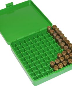 Alternative view of MTM 100 Round Flip-Top Ammo Box 40/45/10MM Cal Green Round Flip-Top Box