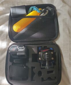 TEKCAM Action Camera Carrying Case Protective Storage Bag Compatible with Gopro Hero 12 11 10 9 8 7/AKASO EK7000/Brave 4/Brave 7 LE/Brave 8/APEMAN/APEXCAM/Dragon Touch Action Camera (Medium) Case-Medium 19 81N55 HKgL