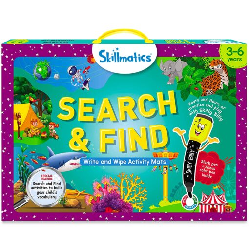 Skillmatics Preschool Learning Activity - Search and Find Educational Game, Perfect for Kids, Toddlers Who Love Toys, Art and Craft Activities, Gifts for Girls and Boys Ages 3, 4, 5, 6 1. Search and Find