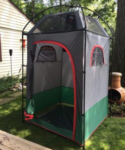 Texsport Portable Outdoor Camping Shower Privacy Shelter Changing Room, Gray, 1 Count (Pack of 1) 55 81N6dH K SL