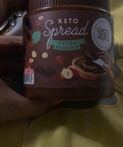 ChocZero Milk Chocolate Hazelnut Spread - Keto Friendly, No Sugar Added, Best Low Carb Dessert, Perfect Topping for Almond Flour Pancakes, Naturally Sweetened with Monk Fruit (1 jar, 12 oz) 34 81N6heYVYFL