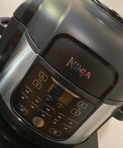 Ninja FD302 Foodi 11-in-1 Pro 6.5 qt. Pressure Cooker & Air Fryer that Steams, Slow Cooks, Sears, Sautés, Dehydrates & More, with 4.6 qt. Crisper Plate, Nesting Broil Rack & Recipe Book, Silver/Black 6.5 Quart Cooking Pot 35 81N6unVdNoL