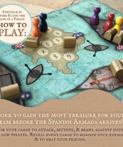 Tortuga 1667 Board Game, Treasure Plunder Game of Cards, Strategy, Deceit, and Luck for 2-9 Players 10 81N7AWm0HcL