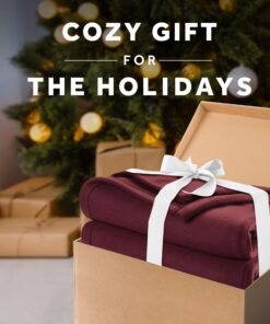 Sunbeam Royal Ultra Fleece Heated Electric Blanket Full Size, 84" x 72", 12 Heat Settings, 12-Hour Selectable Auto Shut-Off, Fast Heating, Machine Washable, Warm and Cozy, Cabernet 12 81N8W1AS5rL