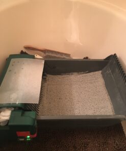 Pet Zone Semi Automatic Cat Litter Box Self Cleaning - Smart Scoop Cat Litter Box with Bags & Carbon Filter for Up to Two Cats 6-16 Pounds Smart Scoop Litter Box 36 81N8dJUVKL