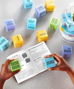 hand2mind Ten Frame Dice, Large Foam Dice for Classroom, Subitizing Dice, Math Manipulatives for Elementary School, Counting Toys for Toddlers, Educational Toys for Preschool Children (Set of 12) 26 81N8q95ETtL
