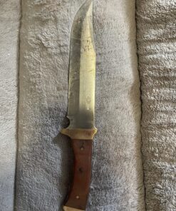 Mossy Oak 14-inch Bowie Knife, Full-tang Fixed Blade, Wood Handle Hunting Knife with Leather Sheath for Camping, Hiking, Survival 50 81N8tJYekL