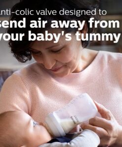 Philips AVENT Natural Baby Bottle with Natural Response Nipple, Clear, 9oz, 4pk, SCY903/04 4 Pack 26 81N9d3uMBxL