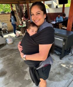 Boba Wrap Baby Carrier, Black - Original Stretchy Infant Sling, Perfect for Newborn Babies and Children up to 35 lbs 31 81NAeSTAzSL